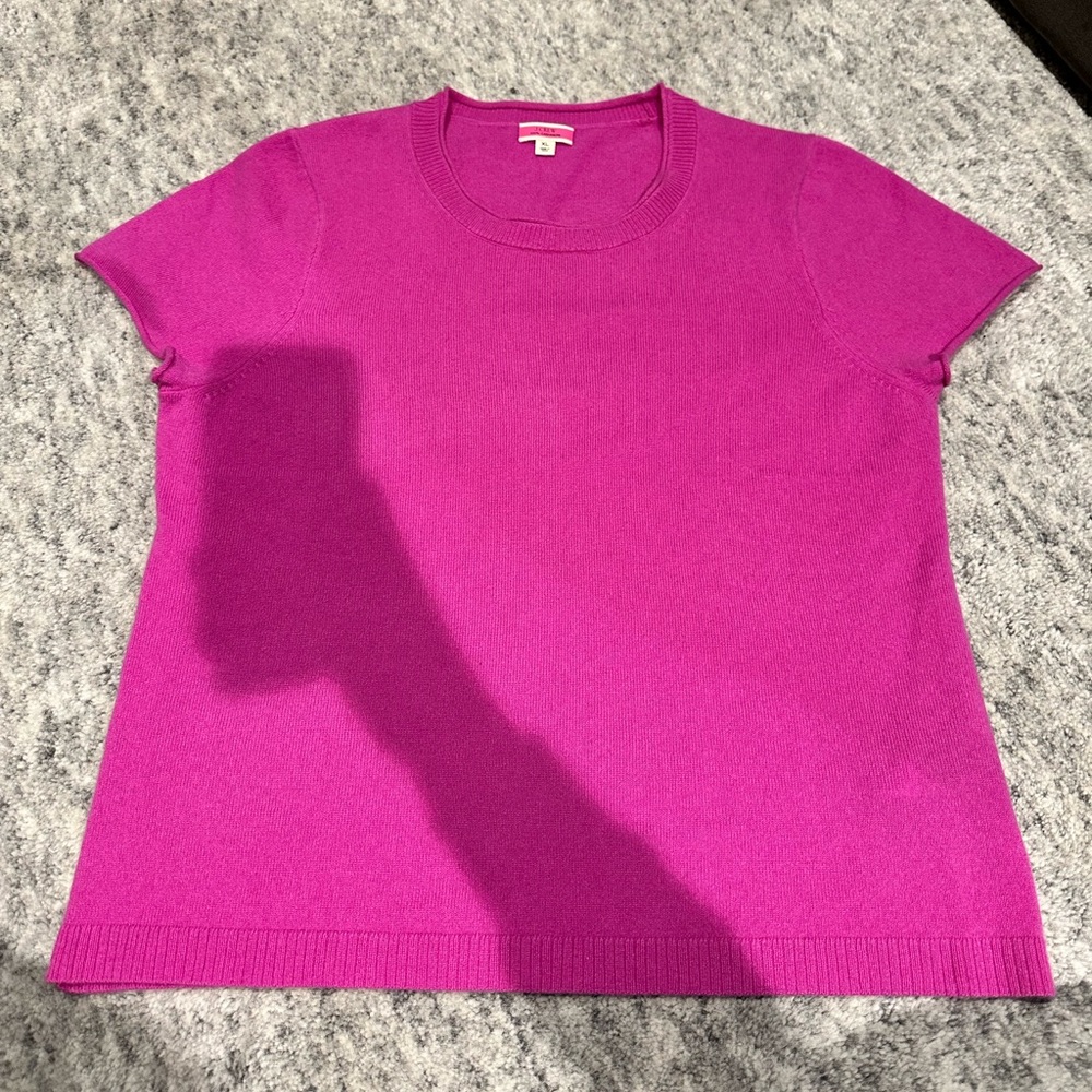 Jcrew cashmere short sleeve sweater